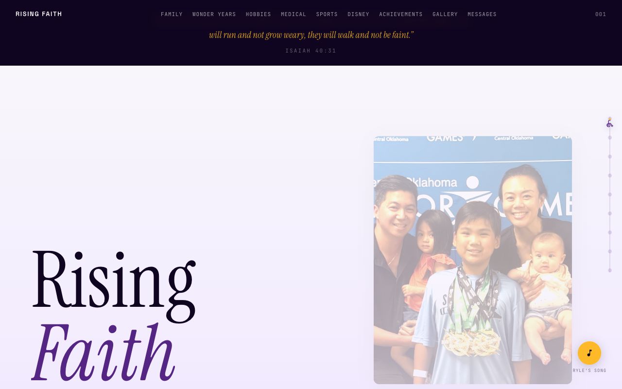 Screenshot of Rising Faith