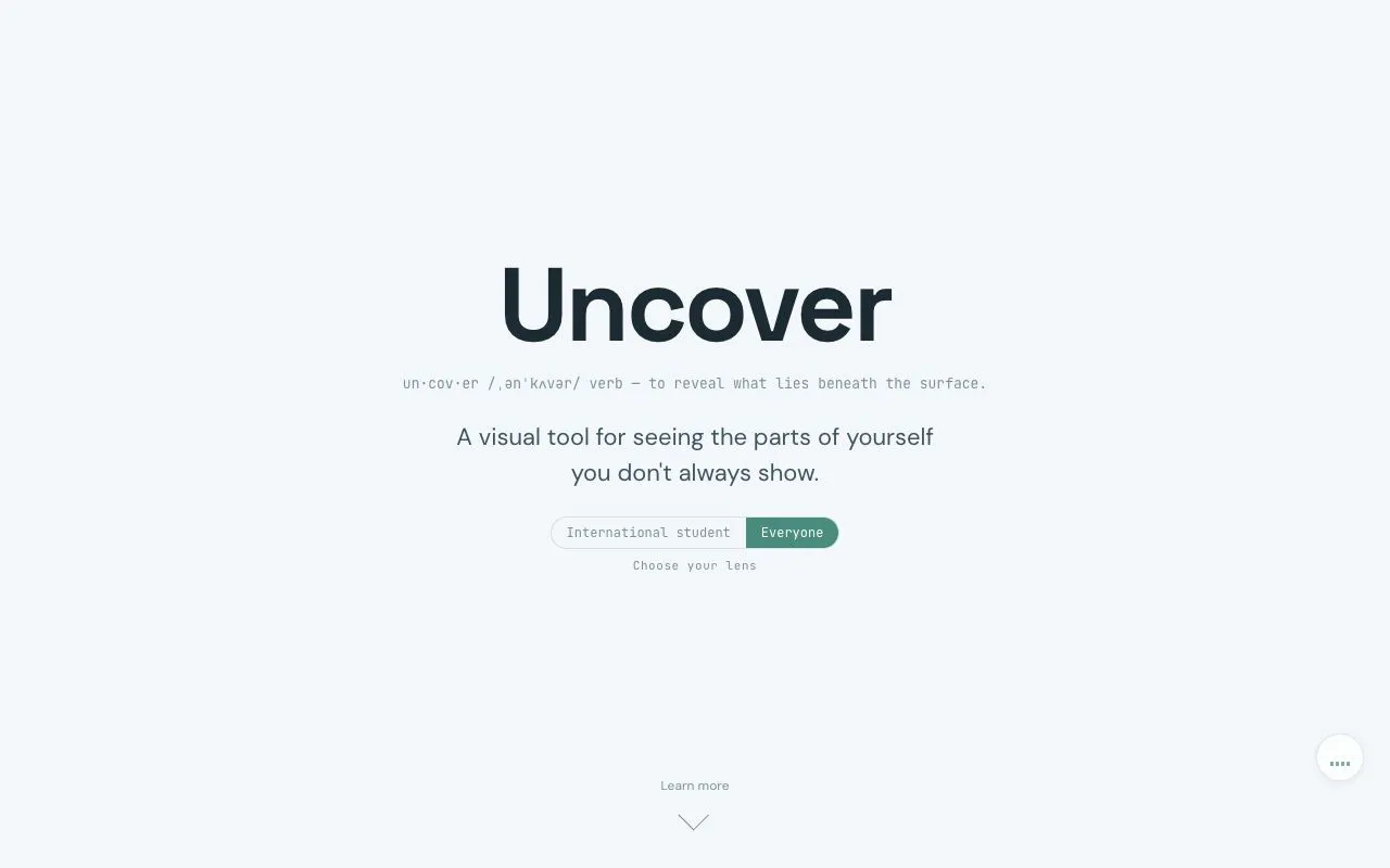 Uncover photo selection screen with image grid