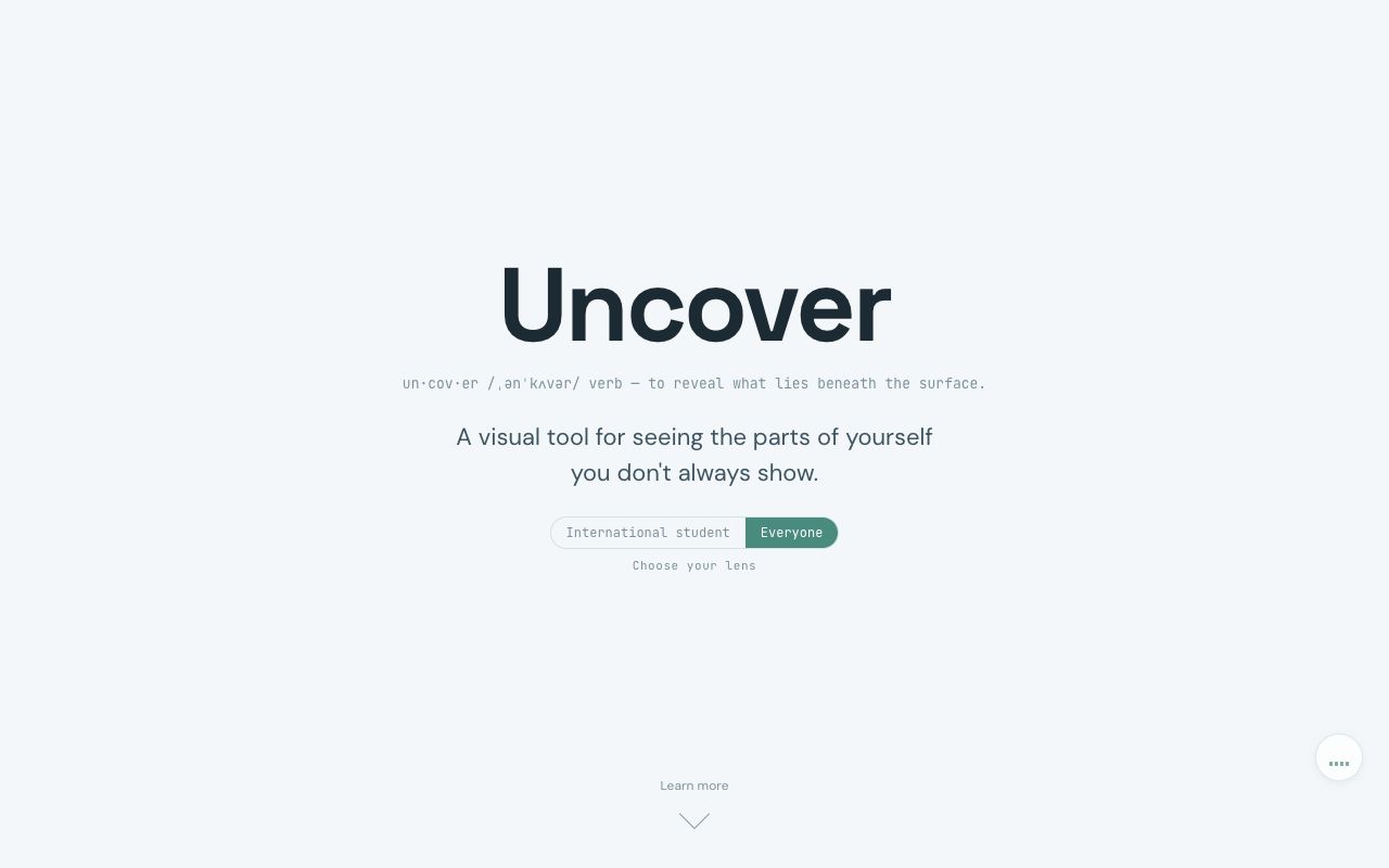 Screenshot of Uncover